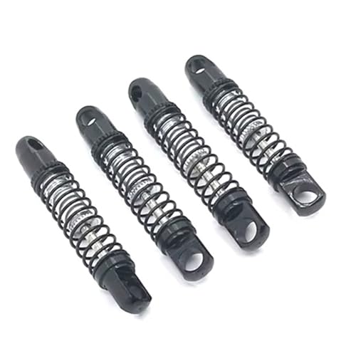 Compatible With For Jimny 1/16 RC Car Parts Metal Upgrade Modified Front And Rear For Spring Shock Absorbers RC Assortment(Black) - color: Black