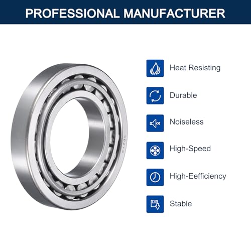 2 Pack 30213 Tapered Roller Bearing Cone and Cup Set | 65mm Bore 120mm OD 25mm Cup Width, Chrome Steel Wheel Bearings, ABEC-3 - size: 30213