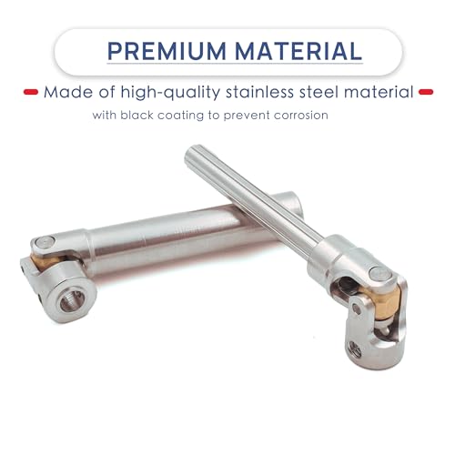 Steel Heavy-Duty Drive Shaft for 1/10 RC Car Crawler(95mm-130mm) | Stainless Steel Driveshaft for Axial SCX10 90046 AXI03007 TRX4 Redcat Gen8,Smooth Rotation - size: 95-130MM