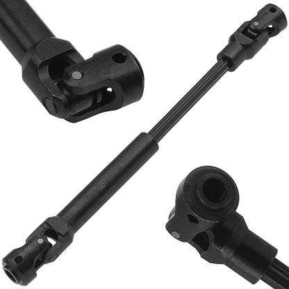 2Pcs Vgoohobby Universal Drive Shaft RC Crawler Driveshaft Compatible with Traxxas TRX4 Axial SCX10 AXI03007 Redcat Gen7 RC4WD D90 TF2 1/10 RC Crawler Car (Black,104-139mm) - color: Black, size: 104-139mm