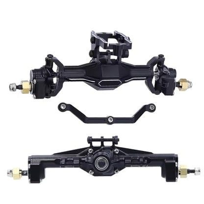 RC Crawler Axle for TRX-4M K10 Ground Clearance +5.5MM Aluminum Alloy CNC Upgraded Front Rear Portal Axle Assembly Axles Kit 1/18 rc Car(Rear and Front) - size: Rear and Front