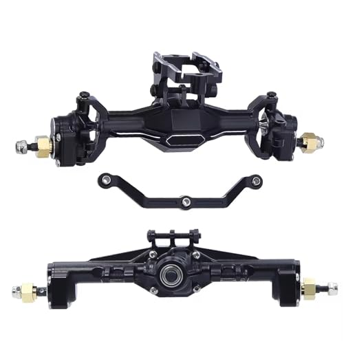 RC Crawler Axle for TRX-4M K10 Ground Clearance +5.5MM Aluminum Alloy CNC Upgraded Front Rear Portal Axle Assembly Axles Kit 1/18 rc Car(Rear and Front) - size: Rear and Front
