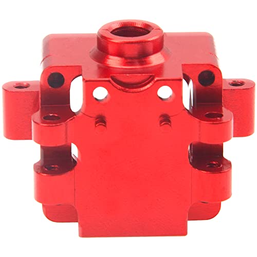 Aluminum Alloy Differential Gearbox Housing Cover Gear Box Shell Compatible with Wltoys 284131 K969 K989 P929 1/28 RC Car (Red) - color: Red