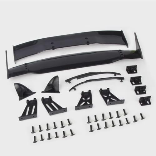 RC Modifications Spare Compatible with Tamiya 1/10 RC for Racing Drift Car Upgrade Parts 1set for Universal Rear Tail Spoiler Wing Mirror