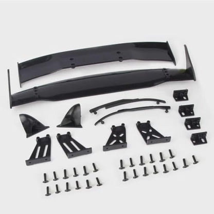 RC Modifications Spare Compatible with Tamiya 1/10 RC for Racing Drift Car Upgrade Parts 1set for Universal Rear Tail Spoiler Wing Mirror