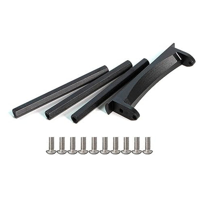 AMK Aluminum Alloy 1/10 Crawler Bumper Mount with Chassis Reinforcement Bar for LCG Frame Axial SCX10 Upgrades Element Enduro(Bumper Set) - color: Bumper Set