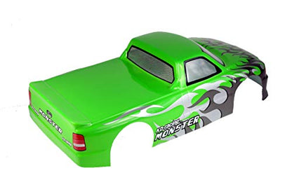 1/10 Scale RC Painted Precut Drift Racing Touring Onroad Car Body Shell Width 190mm (Pickup Green) - style: Pickup Green