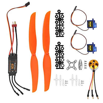 RiToEasysports Rc Plane Parts, A2212 1000KV Brushless Motor 40A ESC SG90 9G Propeller Combo Kit for Rc Airplane Airplane Motor Plane Kit (A2212 1000KV brushless 40A ESC SG90 9G Micro)