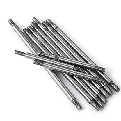 QUE-T 10pcs Stainless Steel Pull Rod Link Linkage for 1/10 RC TRX-4 Crawler Car (313mm Wheelbase) - size: 313mm Wheelbase