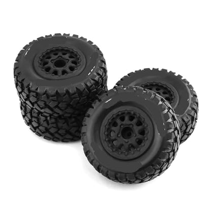 Compatible with Traxxas for Slash for HuanQi 10sc for HPI for HSP RC Car 4pcs 108mm 1/10 Short Course Truck Tire Wheel Tyre 12mm Hex RC Assortment