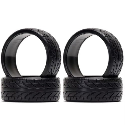 RC Tyre Tires for HSP for Traxxas for RedCat for Sakura for Tamiya for HPI 1/10 rc Car Part 4Pcs 63mm Hard Pattern Plastic Drift Tyres Tires