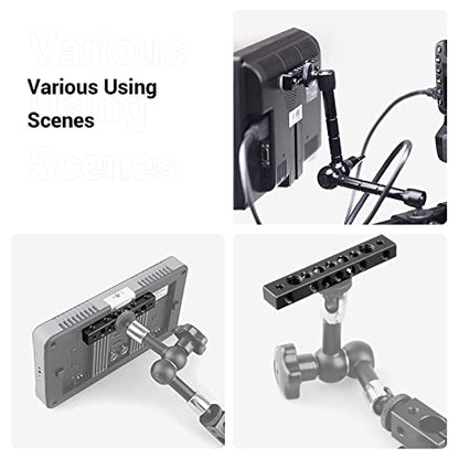 SmallRig Cheese Plate with Multiple Threaded Holes,Cheese Bar for Monitor Mount, DIY Camera Accessories - 1091