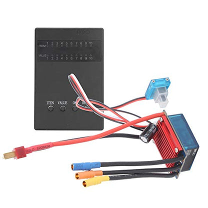 25A Brushless ESC with Program Card Electric Speed Controller High Performance Smooth Throttle Control Strong Overload Protection for 1/14 1/16 Scale RC Cars Trucks and Bug