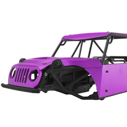 Aluminum Body Panels Kit for Vanquish H10 Optic Sparco H10 Optic Yokohama RTR 1/10 RC Crawler Upgrade Parts (Purple) - color: Purple