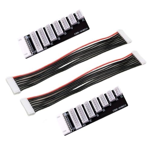 2-8S Lipo Balance Charging Board XH Connector for iCharger 308 406 408 Duo | Supports 2S-8S Lipo/LiHv, XH connector plug, works with Icharger 308/406/408 Duo ISDT Charger, 22AWG silicon wire,lightweight