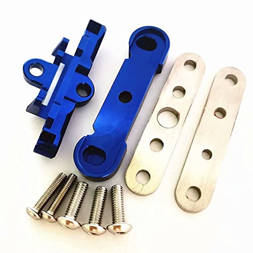 Aluminum Rear Lower Arm Tie Bar Mount Suspension Pin Retainer Blue for Traxxas 1/10 MAXX Maxx Slash 8916 8927