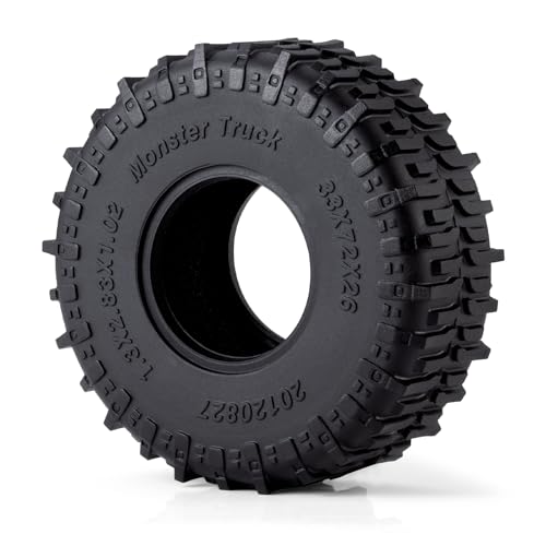 4PCS 1.3" Beadlock Tires with Foam Insert for 1/18 1/24 Axial SCX24 AX24 TRX4M RC Crawler Truck Car Upgrade Parts (A Style) - color: *a Style