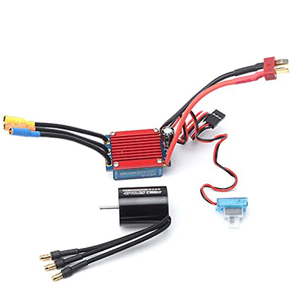 GoolRC 2430 7200KV 4P Sensorless Brushless Motor with 25A Brushless ESC?Electric Speed Controller? for 1/16 1/18 RC Car Truck