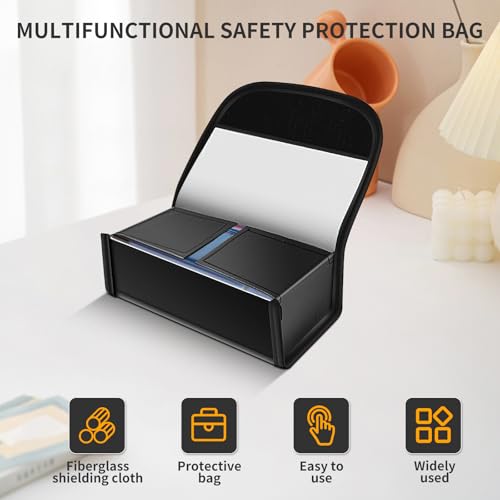 2 PCS Lipo Safety Bag Fireproof, Lipo Battery Safe Box, Explosion Proof Battery Guard Safe Pouch, Portable Charging Case for Charger and Phone