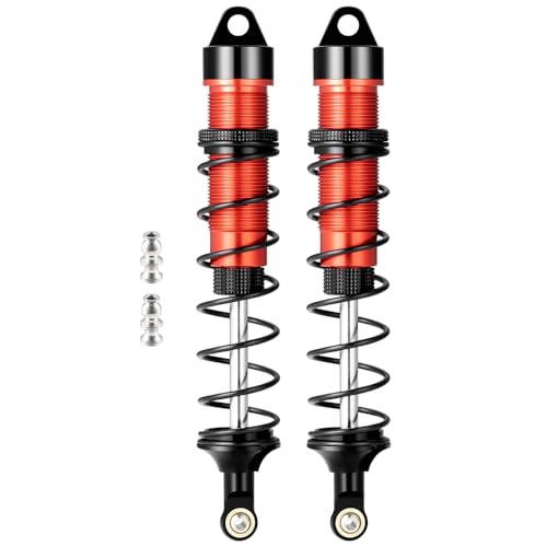 RC Car Front & Rear Shocks Set Adjustable Shocks Compatible with 1/8 Arrma Typhoon 6S Redcat FS/ZD Racing Buggy Truggy Replacement Parts (Rear) - style: Rear