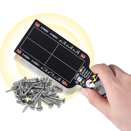 Metal Detector Soldering Project Kit- DIY Soldering Practice Kit with Handheld Non-Contact Detection Module, Electronic Soldering Kit for Beginners/Adults, Ideal School/Home Education Project