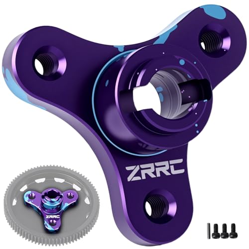 Aluminum RC Slipper Clutch Eliminator Gears for 2WD Traxxas 1/10 Stampede/Slash/Rustler/Bandit VXL XL5 Transmissions Gearbox Case Upgrades (Blue-Purple) - color: Blue-black