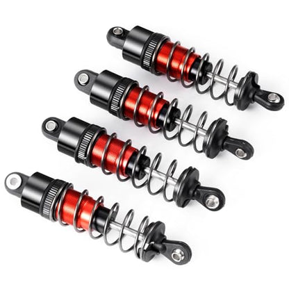 70mm Shocks Oil Shock Absorber RC Shock Absorber Damper Set Upgrade Parts Compatible with TRX4 TRX6 Axial SCX10 D90 90046 1/10 RC Rock Crawler (Red-70MM) - color: Red-70MM