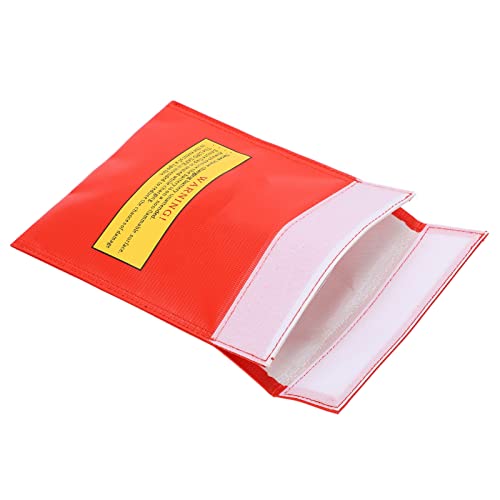 Fireproof Lipo Battery Storage Bag, Explosion Proof Safe Charging Pouch with Flame Retardant Fabric for Drone Aircraft RC Batteries