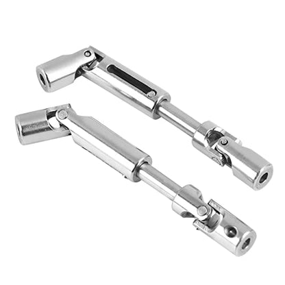 Oumefar RC Car Drive Shaft, 2Pcs Metal RC Universal Drive Shaft CVD Joint for WPL 1/16 Scale RC Truck Crawler Car RC Model Upgrade RC Parts Accessories