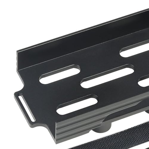 RC Battery Tray Mounting Plate with Tie Replacement Universal RC Accessory Upgrade Part for TRX4M 1/18 Car Hobby Car Vehicle- Black - color: Black