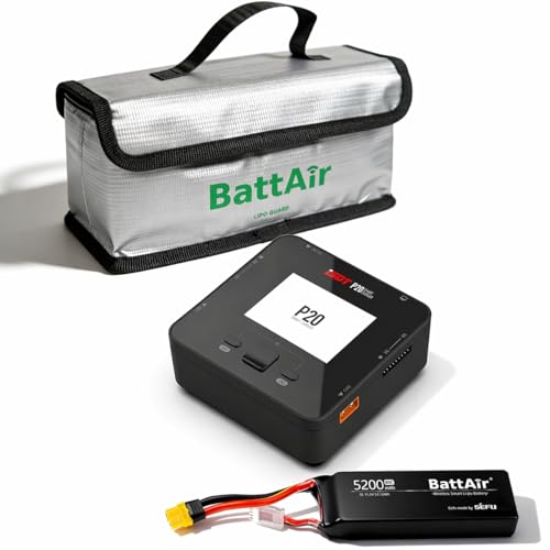 ISDT P20 Bundle: P20 DC 800W 35A Dual Channel Lipo Battery Charger & 3S 5200mAh 50C XT60 Smart Battery