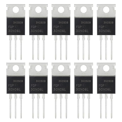 FQP30N06 FQP30N06L MOSFET Transistors 30A 60V RFP30N06LE N-Channel Power Mosfets Transistor 30 Amp 60 Volt TO-220 (Pack of 10pcs) - style: FQP30N06