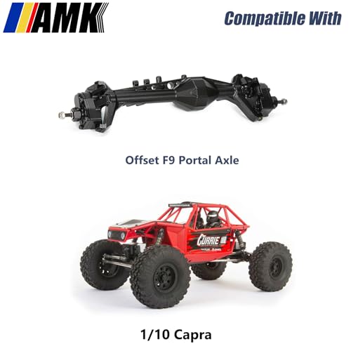 AMK 2-Joint 1/10 Capra Drive Shaft Offset Portal Axle Constant Velocity Driveshift UTB10 CVD Stub Shaft for RC Crawler Axial 1.9 Capra F9 Upgrades