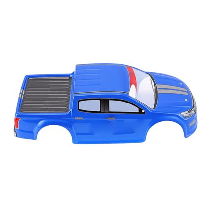 Vikye 1/10 RC Car Body Shell, Lightweight Replacement Cover Case with Clear Patterns, for 26cm Wheelbase On Road Cars (Blue) - color: Blue