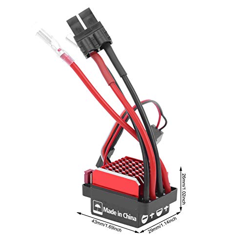 VBESTLIFE 360A Electronic Speed Controller RC Crawler Car Bidirectional Brushed ESC (T-Plug) - size: T-plug