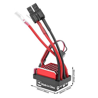VBESTLIFE 360A Electronic Speed Controller RC Crawler Car Bidirectional Brushed ESC (T-Plug) - size: T-plug