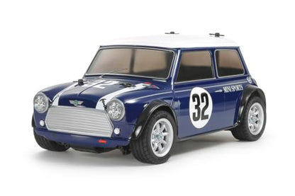 Tamiya 58747 1:10 RC Mini Cooper Racing MB-01 Remote Control Car, Vehicle, Model Building, Assembly, Hobby, RC Kit, Unpainted