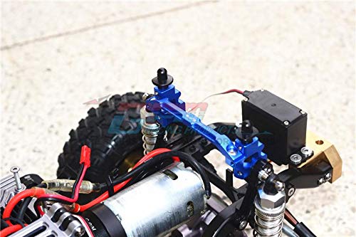 GPM For Traxxas TRX-4 Defender/Tactical Unit/Ford Upgrade Parts Aluminum Front Adjustable Body Mount & Post - 7Pc Set Gray Silver