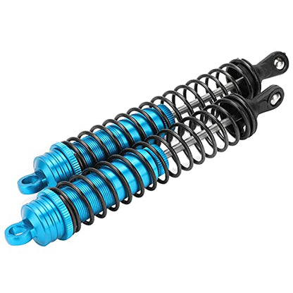 RC Crawler Shocks, Oil-Filled Adjustable Damper with Elastic Spring, Blue for 1/8 Scale RC Crawlers, Trail Trucks - color: Blue