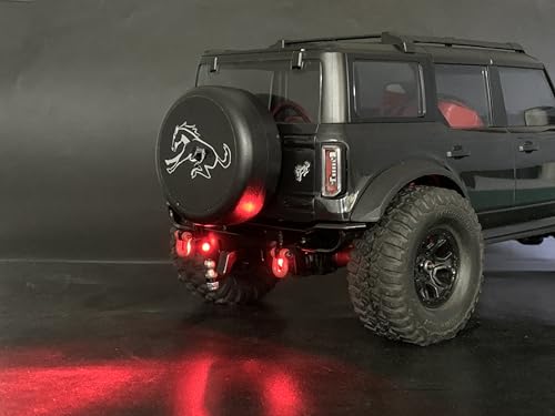 Aluminum Rear Bumper Upgrades for TRX4M Bronco 1/18th RC Crawler Truck Car Parts - color: Rear Bumper