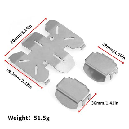 RC Modifications Spare Compatible With Axial For SCX10 PRO 1/10 RC Crawler Car Upgrade Parts Stainless Steel For Chassis Skid Plate Axle Protector