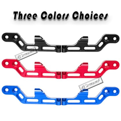 RC Rear Wing Body Mount Support Frame Set Upgrades Part for 1/7 Felony Infraction Limitless 6S BLX On-Road Muscle RC Car,Aluminum 2PCS Body Mount Support,Replace #ARA320516,Red - color: Red-rear Wing