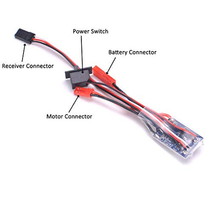 YoungRC 30A ESC Brushed Electric Speed Controller for DIY Mini RC Car or Boat Tank w/Brake