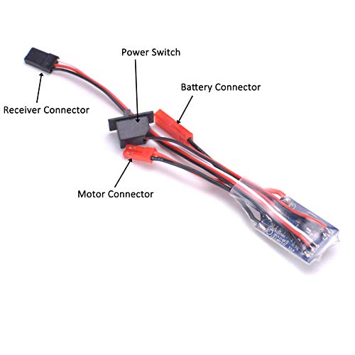 YoungRC 30A ESC Brushed Electric Speed Controller for DIY Mini RC Car or Boat Tank w/Brake