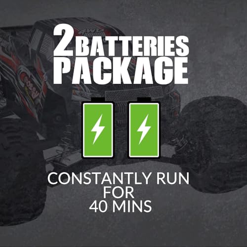 RACENT RC Car, 1:16 Scale All Terrain RC Truck Crossy, 30MPH 4WD Off Road Fast Remote Control Toy, 2.4Ghz High Speed Electric Vehicle with 2 Rechargeable Batteries, 40+ Min Play （Red&Green） - color: Red&green