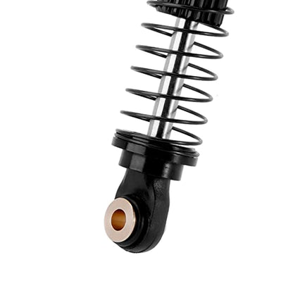 INJORA 53mm Aluminum Threaded Oil Shocks for 1/18 TRX4M, Black Silver - color: Black