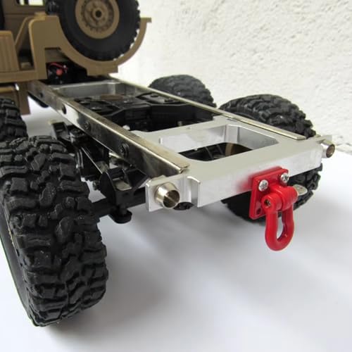 Compatible with WPL B14 B24 B16 B36 C14 C24 1/16 RC Truck Car Upgrades Parts Accessories Metal Rear Bumper with Tow Hook RC Car Accessories