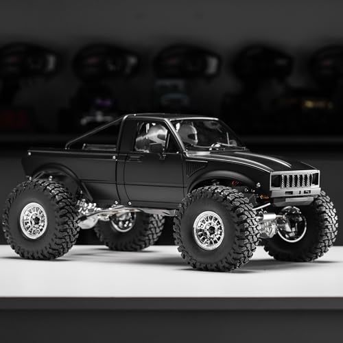 INJORA IR60 Hard Body with Interior & Bed Cage for 1/10 RC Crawler (Black) - color: Black