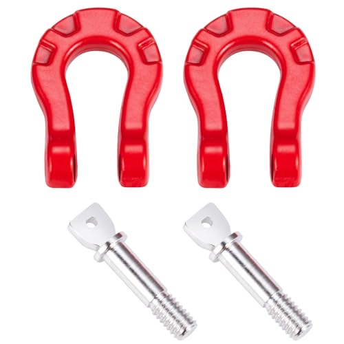 Aluminum RC Trailer Tow Hooks Buckle Winch U Shackles for 1/10 RC Crawler Car Axial SCX10 D90 TRX4 Upgrade Parts