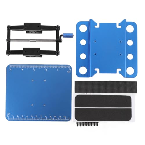 RC Car Work Stand, Rotating and Stable Repair Platform, Height Adjustable for RC Car 1:8 and 1:10 (Blue) - color: Blue